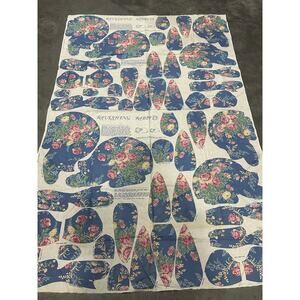 Ravishing Rabbits, Fabric Panel, Sewing Supply, Craft Project, ~ 250811-WH 490